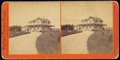 Onbekende residentie, waarschijnlijk in Californië door Carleton Watkins