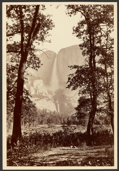 Yosemite watervallen door Carleton Watkins
