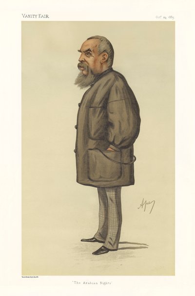 Kapitein Richard Francis Burton - portret staand door Carlo (1839 89) Pellegrini