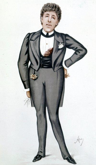 Cartoon van Oscar Wilde door Carlo Pellegrini - in 
