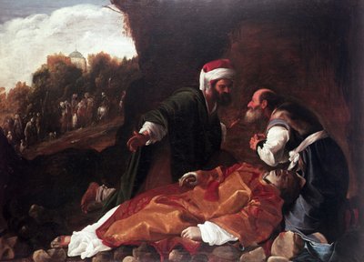 De Begrafenis van St. Stefanus door Carlo (attr. to) Saraceni