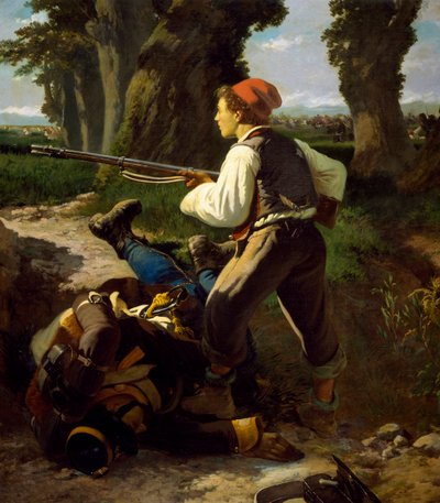 Pasquale Cova bij de Slag om Varese, 26 mei 1859, door Carlo Ademollo door Carlo Ademollo