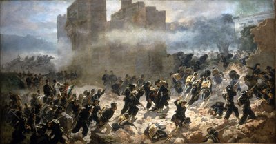 De Breuk van Porta Pia - Rome, 20/09/1870. door Carlo Ademollo