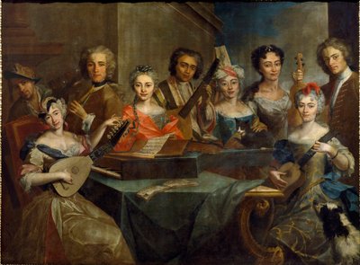 Familie van muzikanten door Carlo Amalfi
