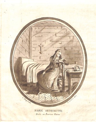 Marie-Antoinette laatste gevangenis door Carlo Antonio Porporati