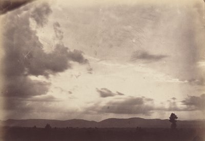 Wolkstudie, Romeinse Campagna door Carlo Baldassare Simelli