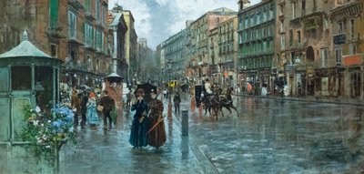Napels via Toledo: het lijkt te gaan regenen door Carlo Brancaccio