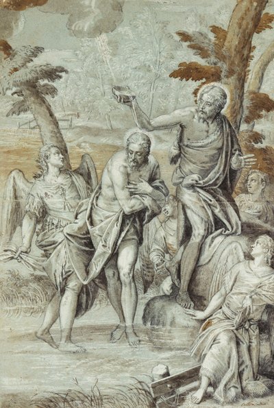 De doop van Christus door Carlo Caliari