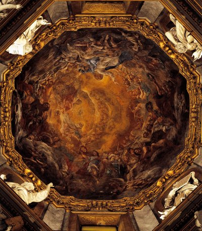 Hemelvaart van de Maagd, door Carlo Cignani, fresco door Carlo Cignani