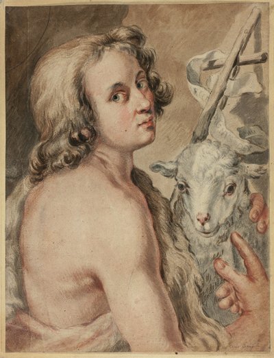 Johannes de Doper met Lam door Carlo Cignani