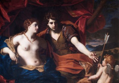 Venus en Adonis, na 1650 door Carlo Cignani