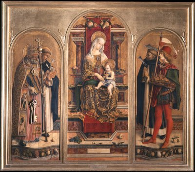 Camerino Drieluik (Drieluik van Sint Domenico) door Carlo Crivelli