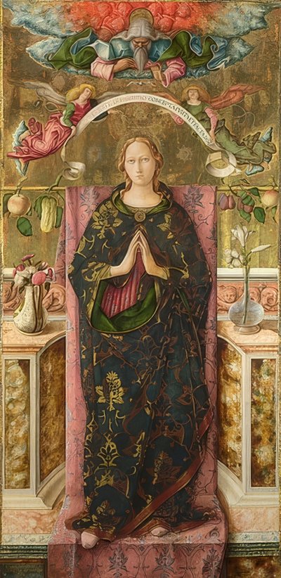 De onbevlekte ontvangenis door Carlo Crivelli