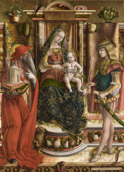 La Madonna della Rondine, na 1490 door Carlo Crivelli