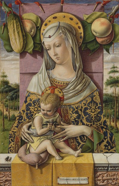 Madonna en kind, c.1480 door Carlo Crivelli