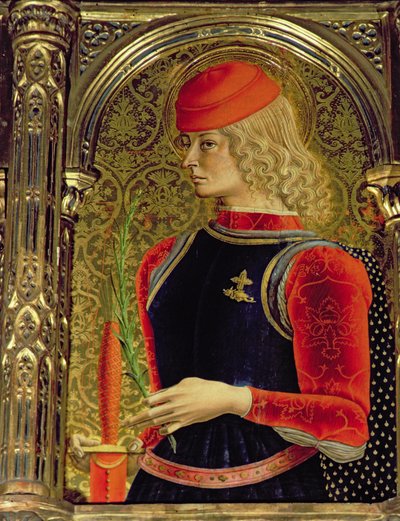 St. Joris (detail) door Carlo Crivelli