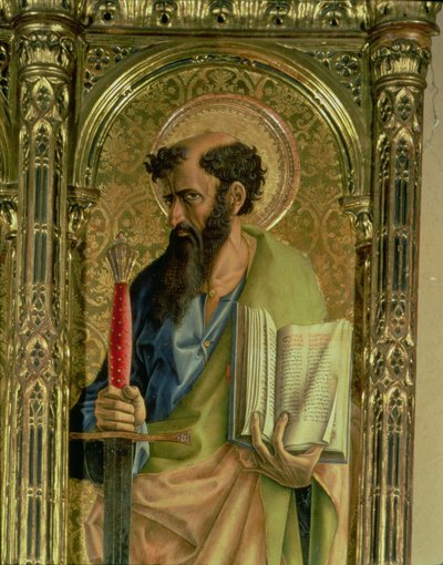 St. Paulus (detail) door Carlo Crivelli