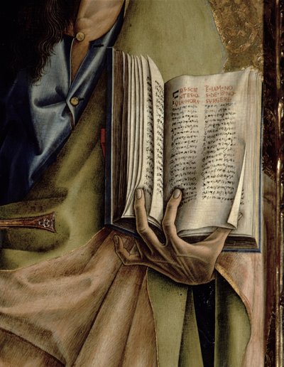 St. Paulus, detail van het Boek der Brieven door Carlo Crivelli