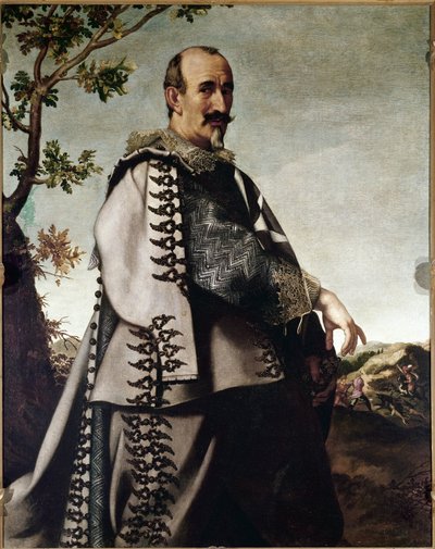 Portret van Fra Ainolfo de Bardi, Ridder van de Orde van Jeruzalem door Carlo Dolci