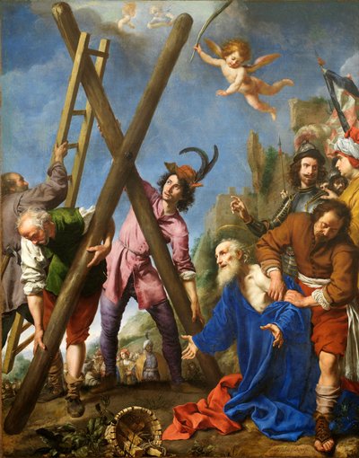 Sint Andreas biddend voor zijn martelaarschap, 1643 door Carlo Dolci
