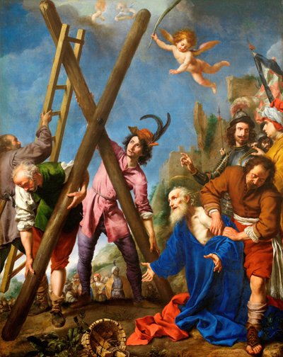 Sint Andreas biddend voor zijn martelaarschap door Carlo Dolci