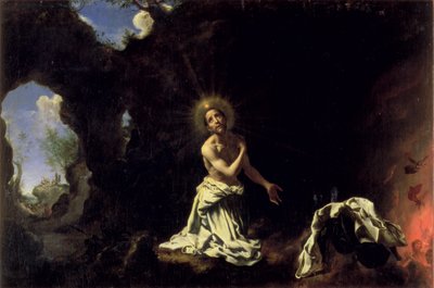 St. Dominic boetvaardig door Carlo Dolci