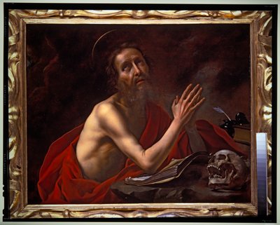 St. Hiëronymus in gebed door Carlo Dolci