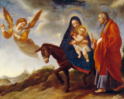 De vlucht naar Egypte door Carlo Dolci