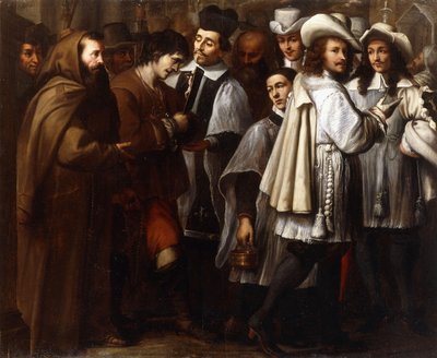 Een man die naar de galg wordt geëscorteerd door Carlo Francesco Nuvolone