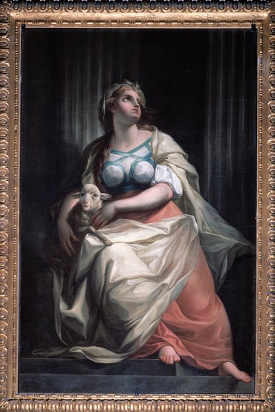 Allegorie van de dertien waarden van de republiek: de zachtmoedigheid door Carlo Giuseppe Ratti