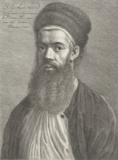 Zelfportret in een Turks Kostuum, 18e eeuw door Carlo Gregori