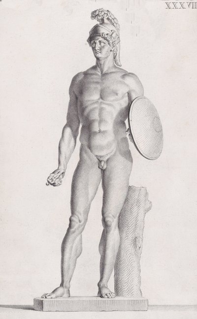 Standbeeld van Mars door Carlo Gregori