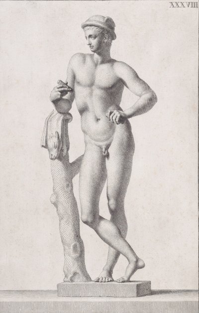 Standbeeld van Mercurius door Carlo Gregori