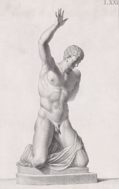 Standbeeld van Narcissus, 1734 door Carlo Gregori
