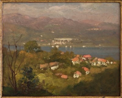Landschap in Lombardije, september 1921 door Carlo Grossi