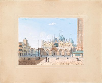 Basiliek van San Marco met Piazza San Marco door Carlo Grubacs