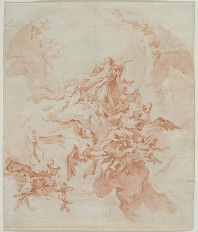 De tenhemelopneming van de Maagd door Carlo Innocenzo Carlone