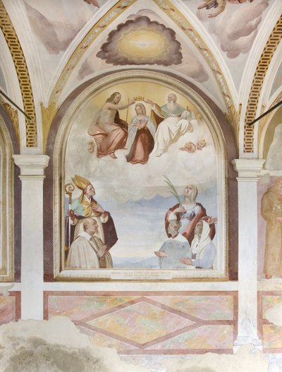 Kroning van de Maagd (fresco) door Carlo Innocenzo Carloni