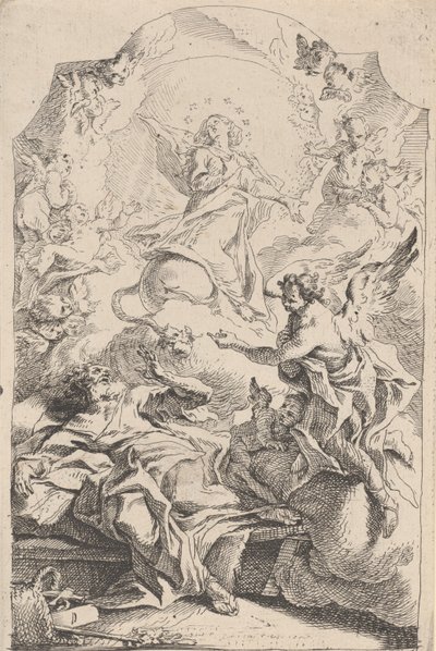 De Aankondiging aan Sint Jozef door Carlo Innocenzo Carloni