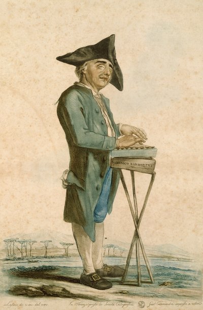 Domenico Bertolini, door Carlo Lasinio (1759-1838), gravure door Carlo Lasinio