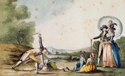 Spel van saccomazzone door Carlo Lasinio
