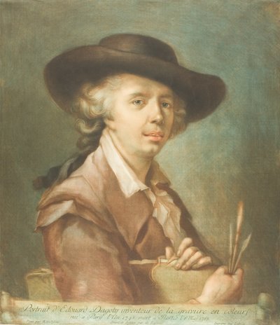 Portret van Edouard Dagoty door Carlo Lasinio