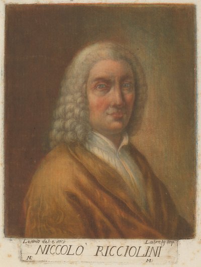 Niccolo Ricciolini door Carlo Lasinio, after Nicolò Ricciolini