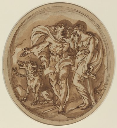 Pluto Brengt Proserpina naar de Poorten van de Hel door Carlo Maratta