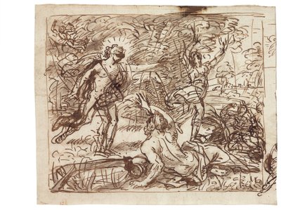 Apollo en Daphne door Carlo Maratta or Maratti