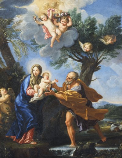 Vlucht naar Egypte door Carlo Maratta or Maratti