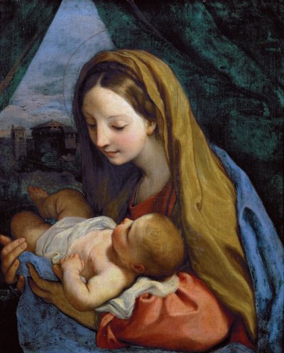 Madonna en Kind door Carlo Maratta or Maratti
