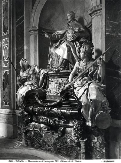 Monument voor Paus Innocentius XI, ca. 1697 (marmer) door Carlo Maratta or Maratti