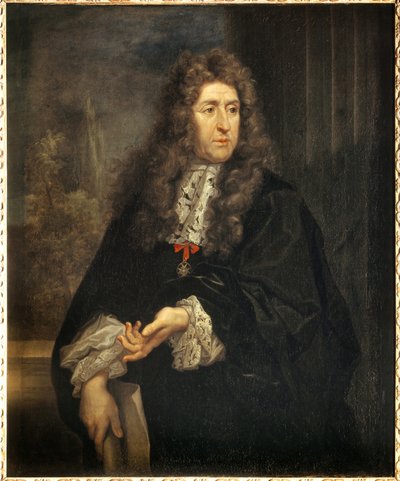 Portret van Andre Le Notre (1613-1700), ontwerper van de tuinen van de koning door Carlo Maratta or Maratti