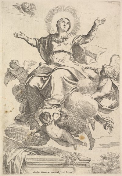 De Tenhemelopneming van de Maagd door Carlo Maratta or Maratti